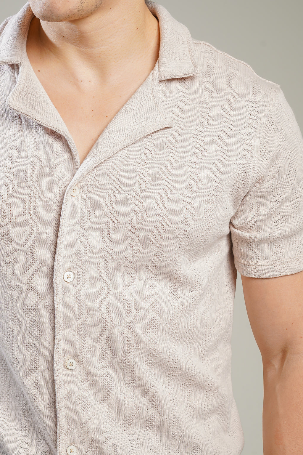 CAMISA BOTONES BEIGE
