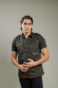 CAMISA BOTONES VERDE MILITAR