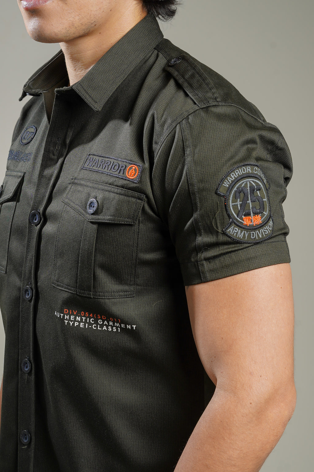 CAMISA BOTONES VERDE MILITAR