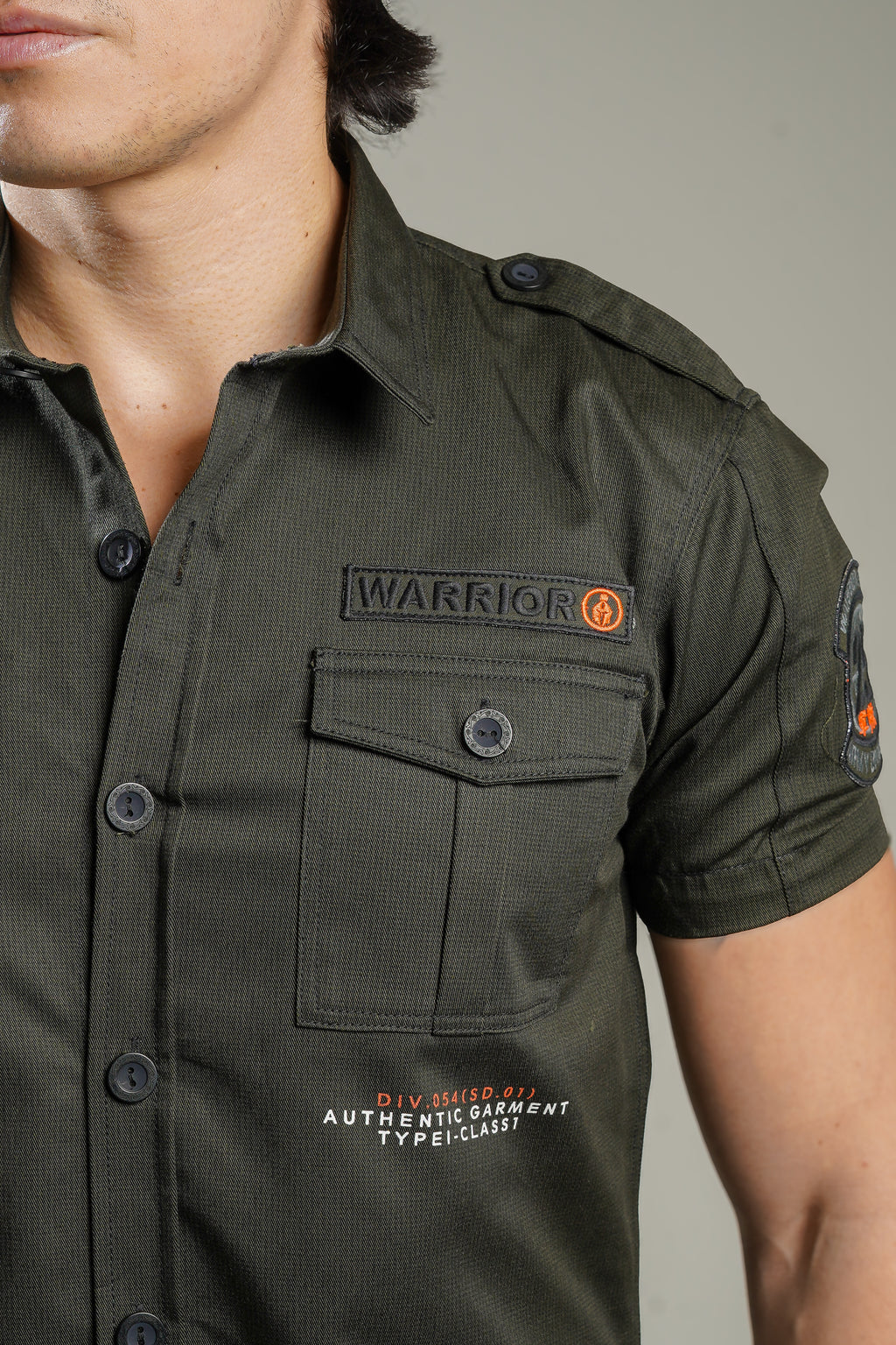 CAMISA BOTONES VERDE MILITAR